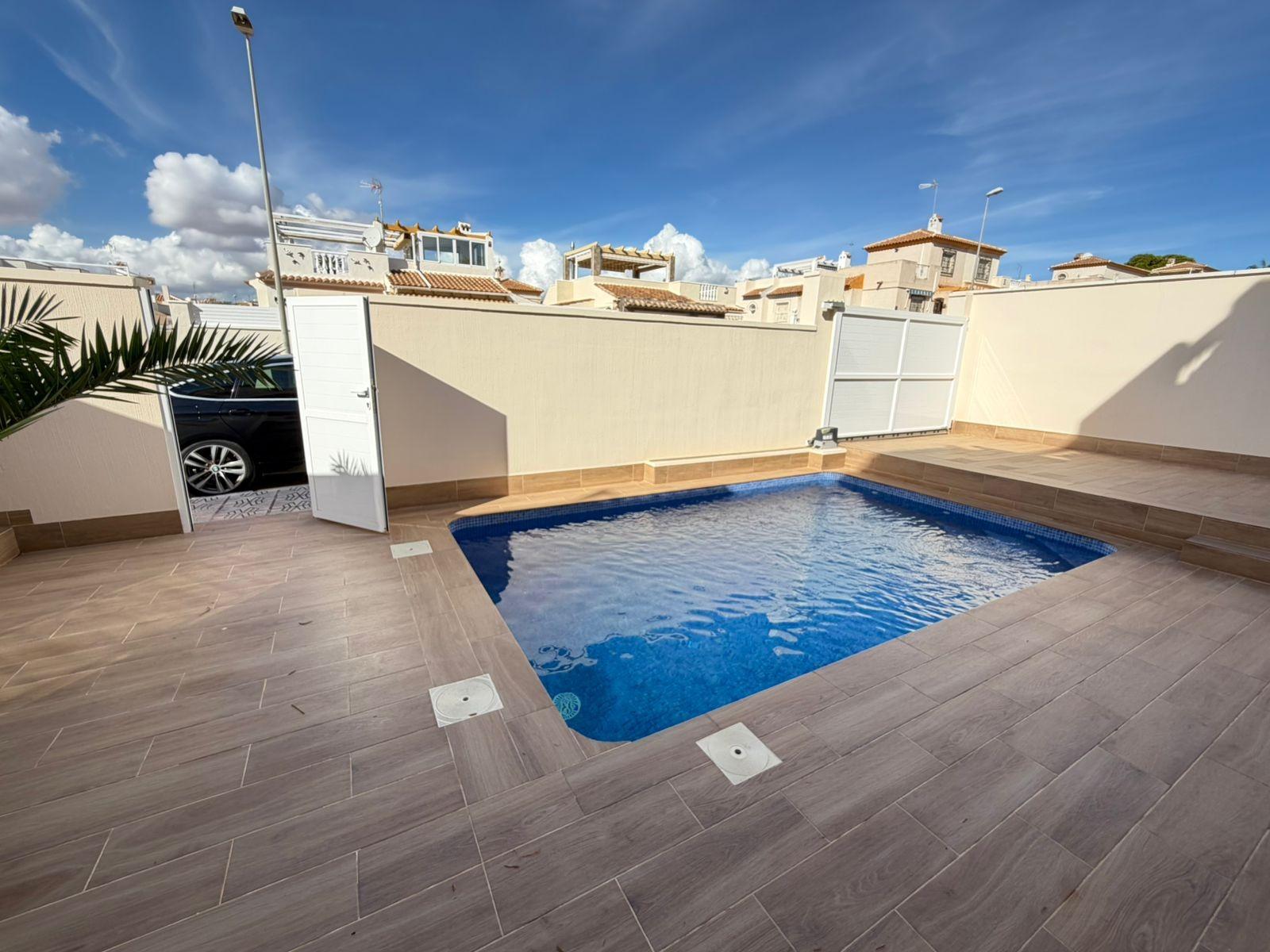 Brand New Renovated 4-Bedroom Semi-Detached House with Private Pool & Solarium for Sale in La Mata, Torrevieja 1