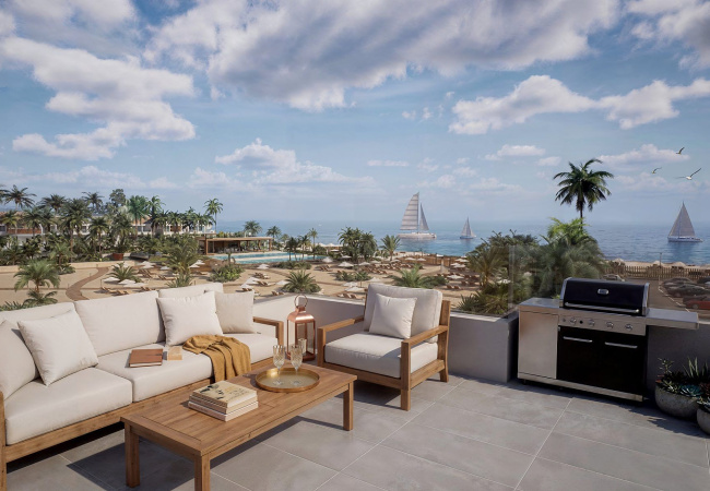 1 and 2-Bedroom Apartments in Vera Playa with Private Beach1