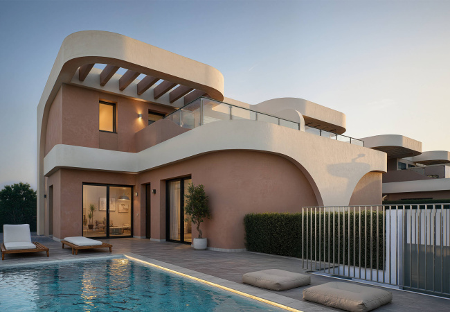 3 Bedroom Villas with Optional Pool in Alicante Daya Nueva3