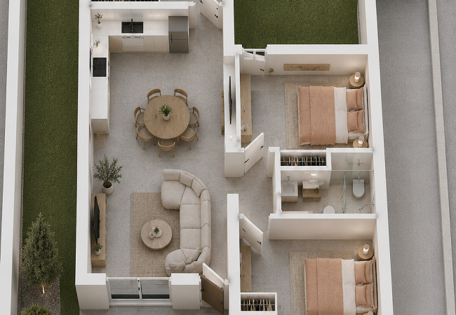 Modern 3-Bedroom Townhouses with Pools in Mazarrón7